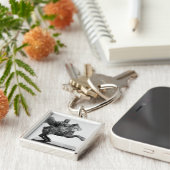 アレキサンダー大王の乗馬の小像 キーホルダー (側面)