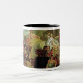 アレキサンダー大王の入口 ツートーンマグカップ (中央)