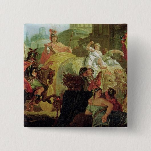 アレキサンダー大王の入口 缶バッジ (正面)