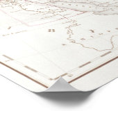 アレキサンダー大王の地図 ポスター (角)