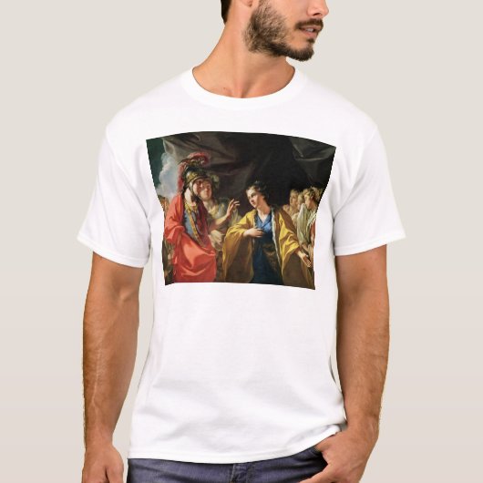 アレキサンダー大王の寛大な処置 Tシャツ (正面)