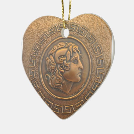 アレキサンダー大王の銅の壁の芸術 セラミックオーナメント (左)