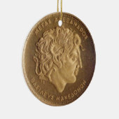 アレキサンダー大王、マケドニア人の王 セラミックオーナメント (右)