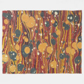 アレキサンダー教皇の装飾的な質感 フリースブランケット (正面(横))