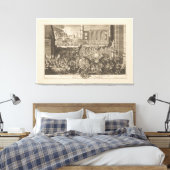 アレキサンダー素晴らし大王のバビロンへの侵入 キャンバスプリント (インサイチュ (寝室))