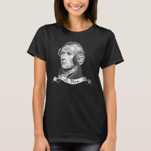 アレキサンダー・ハミルトンAハムヘッドフォン長官 Tシャツ