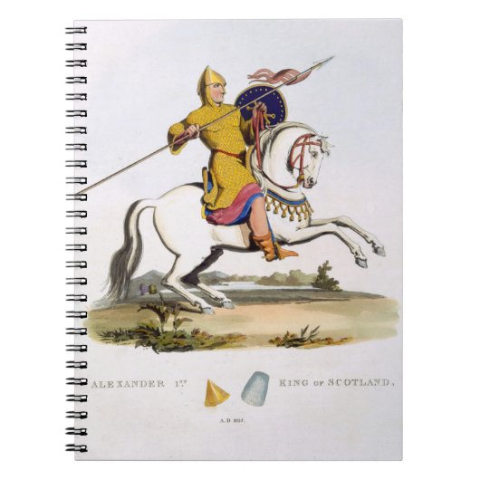 アレキサンダーIのスコットランド(c.1080-1124)の王、1107年、 ノートブック (正面)