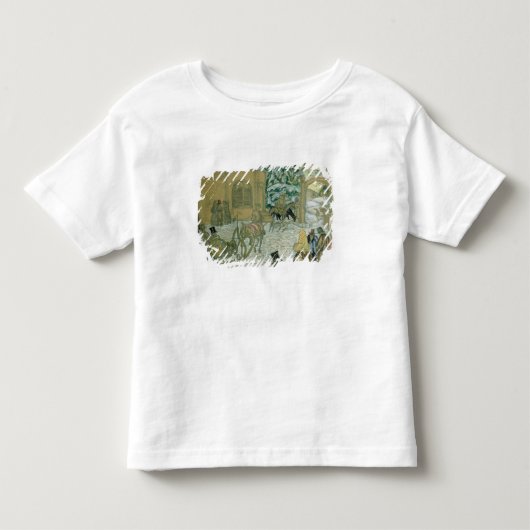 アレキサンダーPushkin著「Dubrovsky」のためのIllustraton、 トドラーTシャツ (正面)