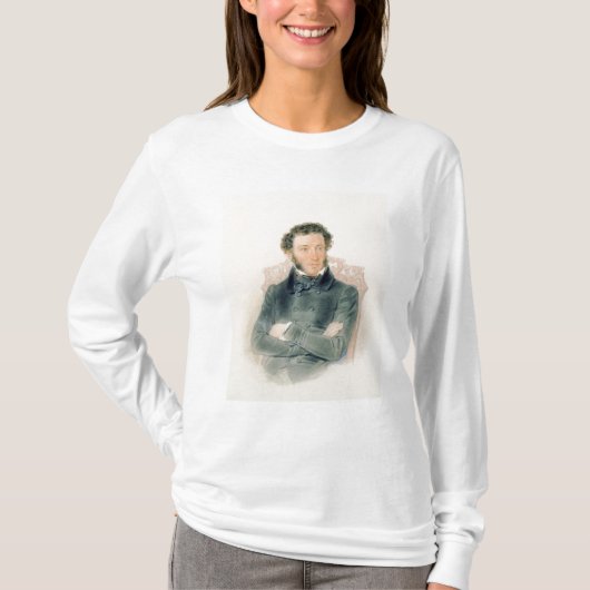 アレキサンダーPushkin 1836年のポートレート Tシャツ (正面)