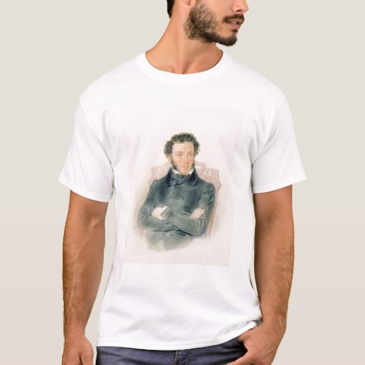 アレキサンダーPushkin 1836年のポートレート Tシャツ (正面)