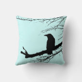 アレキサンドラの調理師による木のワタリガラス クッション (裏面)