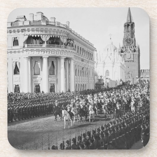 アレキサンドラへの皇帝ニコラス(1868-1918年)の結婚 コースター (正面)