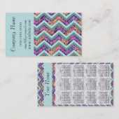 アレキサンドライトシェブロンジグザグパターン名刺 名刺 (正面/裏面)