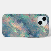 アレキサンドライトブルーのガラス質感 Case-Mate iPhoneケース (裏面 (横))