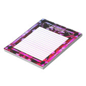 アレキサンドライト宝石が並パーソナライズされたぶ ノートパッド (回転)