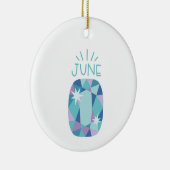 アレキサンドライト誕生石 セラミックオーナメント (右)