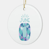 アレキサンドライト誕生石 セラミックオーナメント (左)