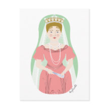 アレキサンドラフェオドロノバマトリヨスカハガキ