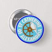 アレキサンドリアのキャサリン 缶バッジ (正面&裏面)