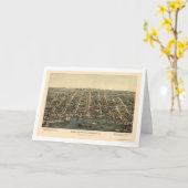 アレキサンドリアのVAのパノラマ式の地図- 1863年 カード (黄色い花)