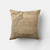 アレキサンドリアヴァージニア(1798年)のヴィンテージの地図 クッション (裏面)