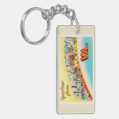 アレキサンドリアヴァージニアVAの古いヴィンテージ旅行郵便はがき キーホルダー (正面左)