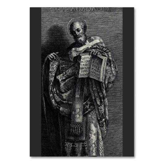 アレキサンドリア教皇と祖父王の聖アタナシウス テーブルナンバー (正面)