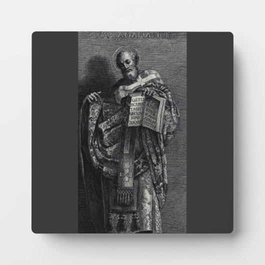 アレキサンドリア教皇と祖父王の聖アタナシウス フォトプラーク (正面)