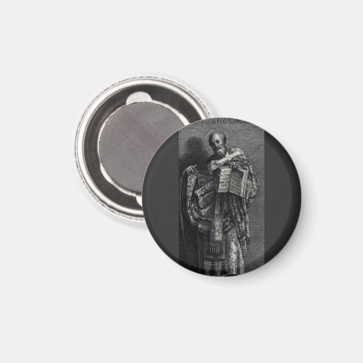 アレキサンドリア教皇と祖父王の聖アタナシウス マグネット (正面/裏面)