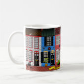 アレキサンドリア、ヴァージニアのタウンハウス コーヒーマグカップ (左)