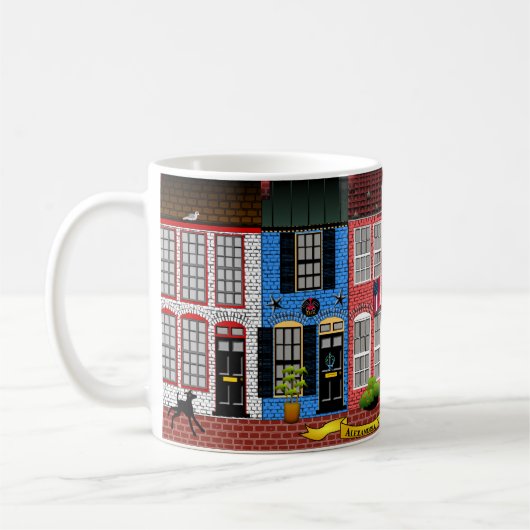 アレキサンドリア、ヴァージニアのタウンハウス コーヒーマグカップ (左)