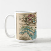 アレキサンドリアVAおよび隣都市の地図 コーヒーマグカップ (左)