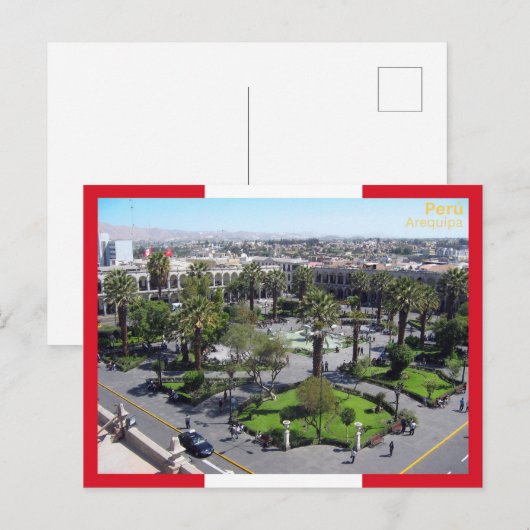 アレキパ – ペルー ポストカード (正面/裏面)