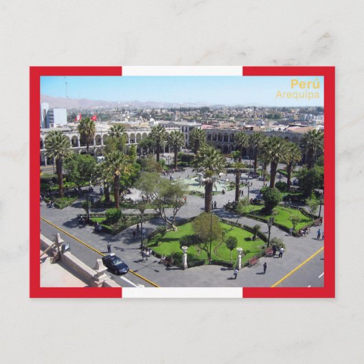 アレキパ – ペルー ポストカード (正面)