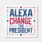 アレクサは大統領の政治を変おもしろいえる マグネット (正面)