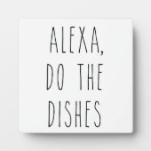 アレクサは料理を作る |キッチンファームハウスサイン フォトプラーク (正面)