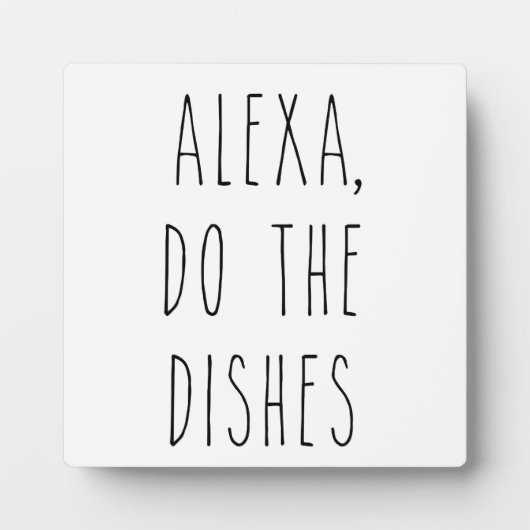 アレクサは料理を作る |キッチンファームハウスサイン フォトプラーク (正面)