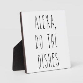 アレクサは料理を作る |キッチンファームハウスサイン フォトプラーク