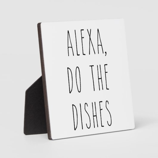 アレクサは料理を作る |キッチンファームハウスサイン フォトプラーク (正面)