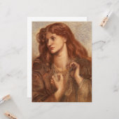 アレクサエレガントウィディング（赤毛の若い女性） カード (正面/裏面インサイチュ)