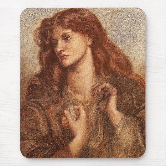 アレクサエレガントウィディング(赤毛の若い女性) マウスパッド (正面)