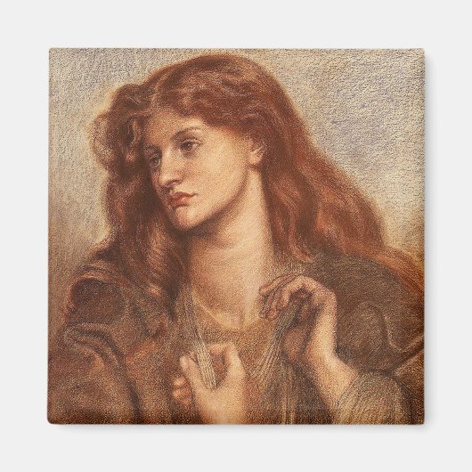 アレクサエレガントウィディング（赤毛の若い女性） マグネット (正面)