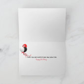 アレクサコマンドホワイトディナープレート誕生日 カード (内部)