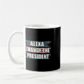 アレクサトランプ大統領を変おもしろいえる コーヒーマグカップ (左)