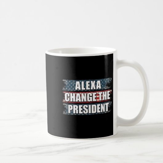 アレクサトランプ大統領を変おもしろいえる コーヒーマグカップ (右)