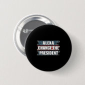 アレクサトランプ大統領を変おもしろいえる 缶バッジ (正面&裏面)