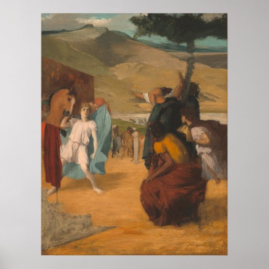 アレクサンダーとブセファロス – エドガー・デガスファインアート ポスター (正面)