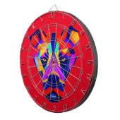 アレクサンダーの犬の赤いダーツボード ダーツボード (正面右)