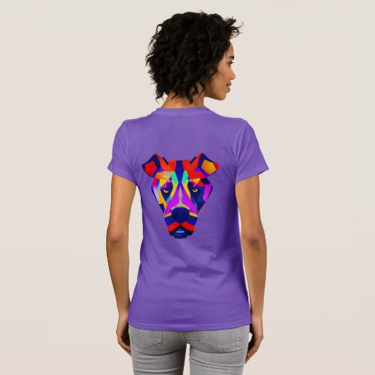 アレクサンダーの犬 女性用 スリムフィット Tシャツ 裏 (裏面フル)