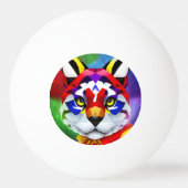 アレクサンダーの猫の3つ星ピンポンボール 卓球ボール (正面)